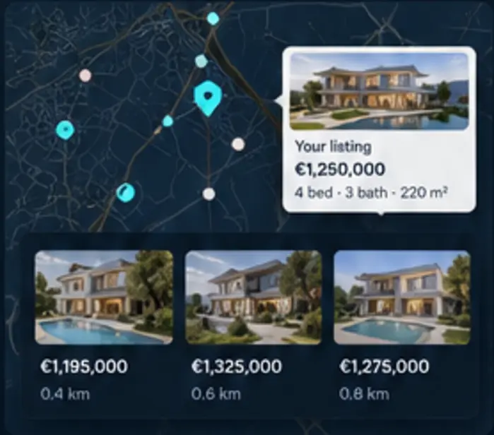 Competitor property comparison